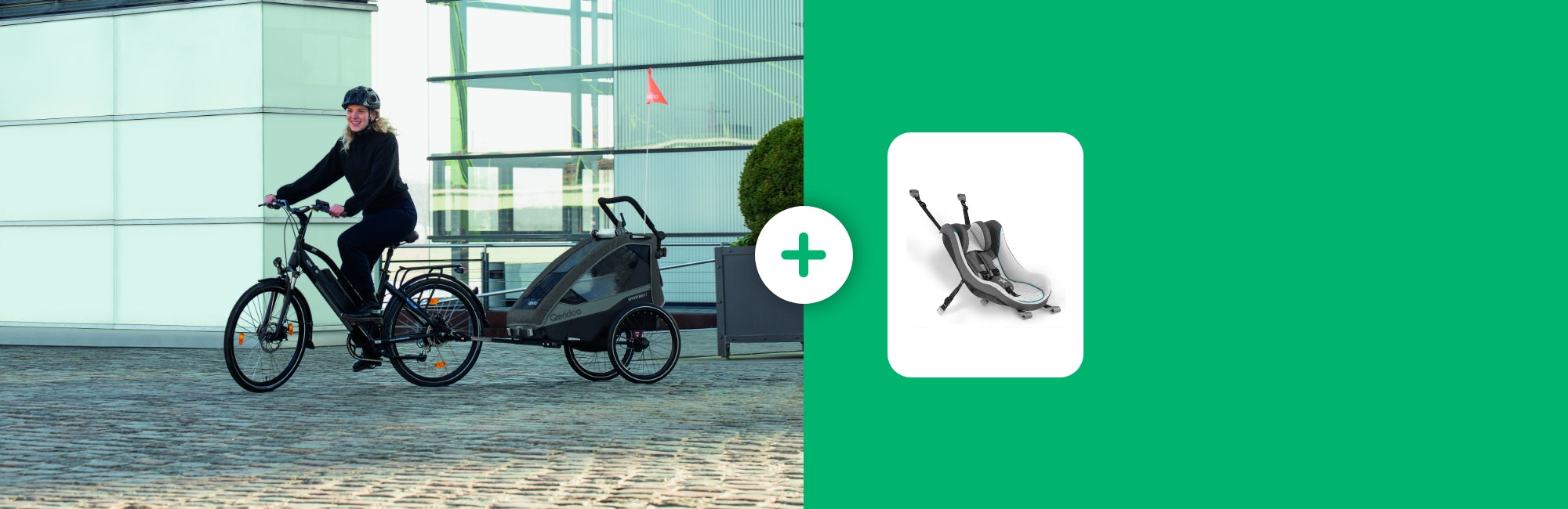 Qeridoo Sportrex1 - Phantom Gray kaufen und eine Qeridoo Babyschale (2